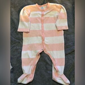 Petit bateau velour footie